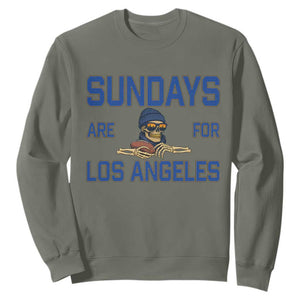 Sundays Are For Los Angeles Sweatshirt Skeleton Game Day Sports Fan