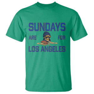 Sundays Are For Los Angeles T Shirt Skeleton Game Day Sports Fan
