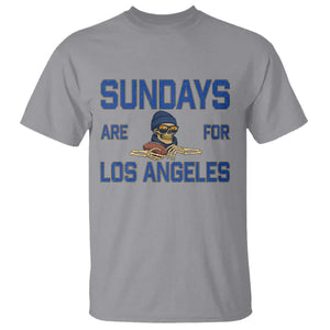 Sundays Are For Los Angeles T Shirt Skeleton Game Day Sports Fan