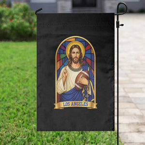 Los Angeles Jesus Game Day Faith Garden Flag Christian Sports Fan Pride