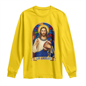 Los Angeles Jesus Game Day Faith Long Sleeve Shirt Christian Sports Fan Pride