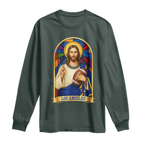Los Angeles Jesus Game Day Faith Long Sleeve Shirt Christian Sports Fan Pride