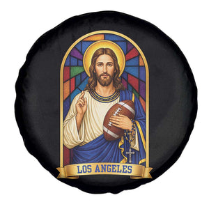 Los Angeles Jesus Game Day Faith Spare Tire Cover Christian Sports Fan Pride