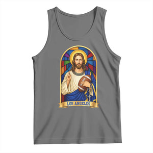 Los Angeles Jesus Game Day Faith Tank Top Christian Sports Fan Pride
