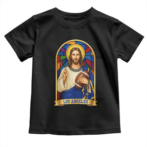 Los Angeles Jesus Game Day Faith Toddler T Shirt Christian Sports Fan Pride