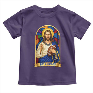 Los Angeles Jesus Game Day Faith Toddler T Shirt Christian Sports Fan Pride
