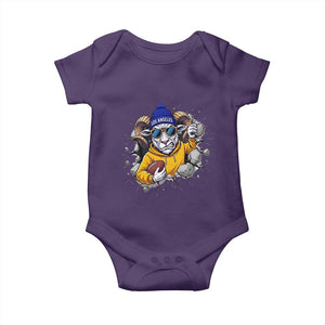 Los Angeles Sports Fan Gift Baby Onesie Angry Ram Face Cracked Wall