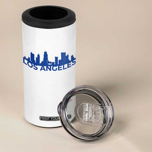 Vintage Los Angeles Skyline Ram Fan 4 in 1 Can Cooler Tumbler Football Lover Gift