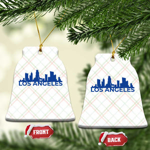 Vintage Los Angeles Skyline Ram Fan Ceramic Ornament Football Lover Gift