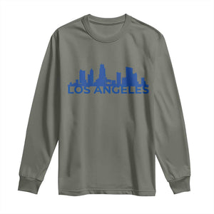 Vintage Los Angeles Skyline Ram Fan Long Sleeve Shirt Football Lover Gift