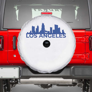 Vintage Los Angeles Skyline Ram Fan Spare Tire Cover Football Lover Gift