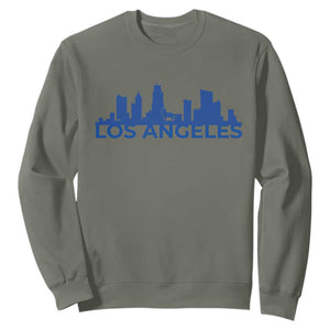 Vintage Los Angeles Skyline Ram Fan Sweatshirt Football Lover Gift