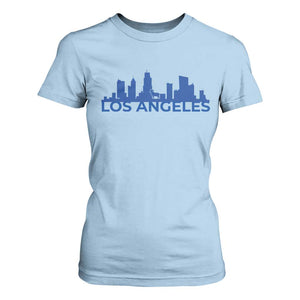 Vintage Los Angeles Skyline Ram Fan T Shirt For Women Football Lover Gift