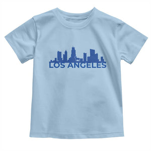 Vintage Los Angeles Skyline Ram Fan Toddler T Shirt Football Lover Gift