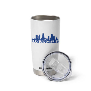 Vintage Los Angeles Skyline Ram Fan Tumbler Cup Football Lover Gift