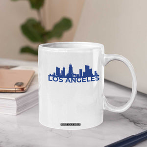 Vintage Los Angeles Skyline Ram Fan Coffee Mug Football Lover Gift