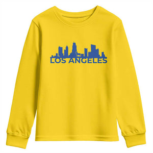 Vintage Los Angeles Skyline Ram Fan Youth Sweatshirt Football Lover Gift