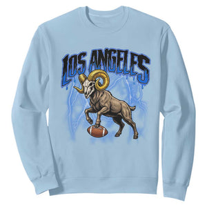 Gothic Lightning Ram Skull Sweatshirt Game Day Sports Fan Gift