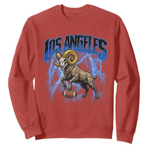 Gothic Lightning Ram Skull Sweatshirt Game Day Sports Fan Gift