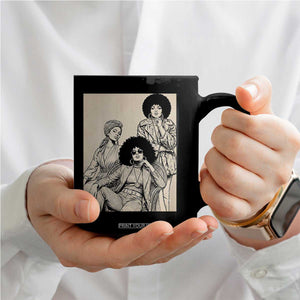 Vintage 70s Afro Queen Black Girl Pride Fashion Coffee Mug
