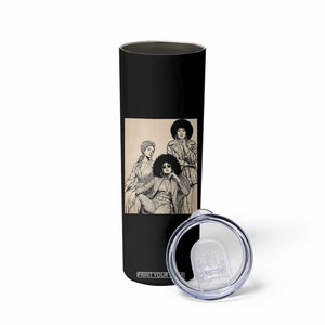 Vintage 70s Afro Queen Black Girl Pride Fashion Skinny Tumbler
