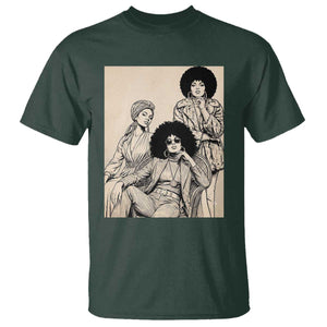 Vintage 70s Afro Queen Black Girl Pride Fashion T Shirt