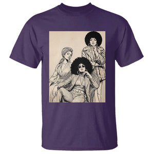 Vintage 70s Afro Queen Black Girl Pride Fashion T Shirt