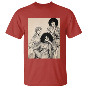 Vintage 70s Afro Queen Black Girl Pride Fashion T Shirt