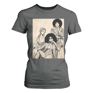 Vintage 70s Afro Queen Black Girl Pride Fashion T Shirt For Women