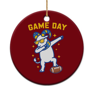 Funny Dabbing Ram Ceramic Ornament Los Angeles Sports Fan Gift
