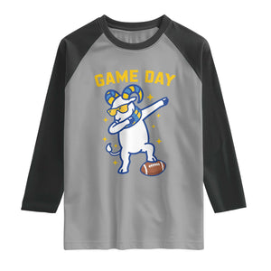 Funny Dabbing Ram Raglan Shirt Los Angeles Sports Fan Gift