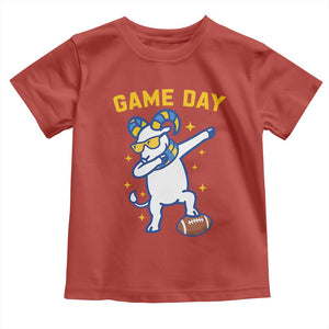 Funny Dabbing Ram Toddler T Shirt Los Angeles Sports Fan Gift