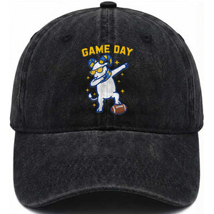 Funny Dabbing Ram Washed Cotton Baseball Cap Los Angeles Sports Fan Gift