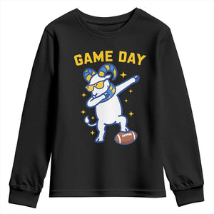 Funny Dabbing Ram Youth Sweatshirt Los Angeles Sports Fan Gift