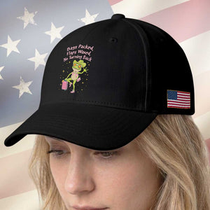 Funny Girls Trip Frog Baseball Cap Bags Packed Flaps Waxed TS12 Print Your Wear