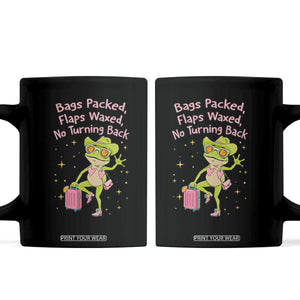 Funny Girls Trip Frog Coffee Mug Bags Packed Flaps Waxed TS12 Black Print Your Wear