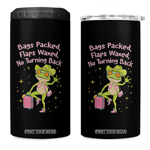 Funny Girls Trip Frog 4 in 1 Can Cooler Tumbler Bags Packed Flaps Waxed TS12 One Size: 16 oz Black Print Your Wear