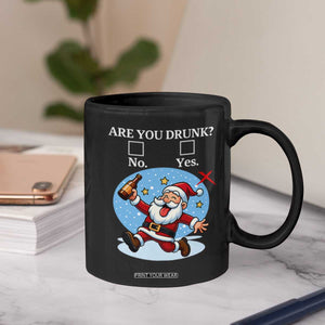 Funny Christmas Drinking Coffee Mug Are you Drunk Santa TS12 Print Your Wear