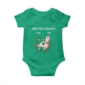 Cat Lover Humor Baby Onesie Are You Drunk Funny Beer Gift TS12 Irish Green Print Your Wear