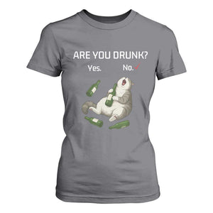 Cat Lover Humor T Shirt For Women Are You Drunk Funny Beer Gift TS12 Charcoal Print Your Wear