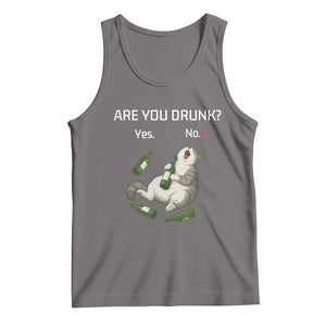 Cat Lover Humor Tank Top Are You Drunk Funny Beer Gift TS12 Deep Heather Print Your Wear