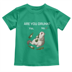 Cat Lover Humor Toddler T Shirt Are You Drunk Funny Beer Gift TS12 Irish Green Print Your Wear