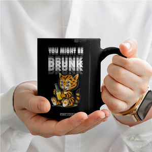 Funny Cat Drinking Beer Coffee Mug You Might Be Drunk TS12 Print Your Wear