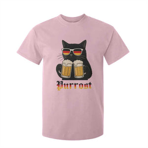 Oktoberfest Prost Cat Drinking T Shirt For Kid Funny Purrost German Beer Gift TS12 Light Pink Print Your Wear
