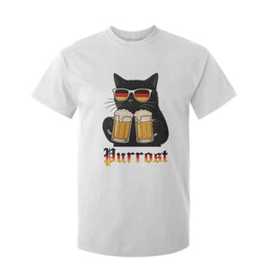 Oktoberfest Prost Cat Drinking T Shirt For Kid Funny Purrost German Beer Gift TS12 White Print Your Wear