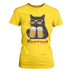 Oktoberfest Prost Cat Drinking T Shirt For Women Funny Purrost German Beer Gift TS12 Daisy Print Your Wear