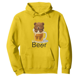 Funny Drinking Lover Hoodie Bear In Beer Glass TS12 Daisy Print Your Wear