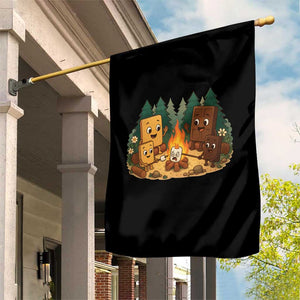 Funny Smores Camping Garden Flag Marshmallow Chocolate Fire TS12 Print Your Wear