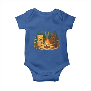 Funny Smores Camping Baby Onesie Marshmallow Chocolate Fire TS12 Royal Blue Print Your Wear