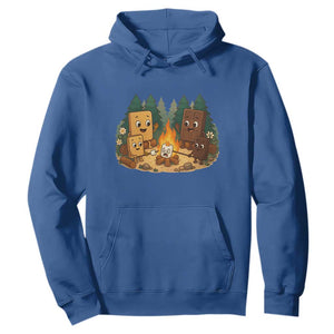 Funny Smores Camping Hoodie Marshmallow Chocolate Fire TS12 Royal Blue Print Your Wear
